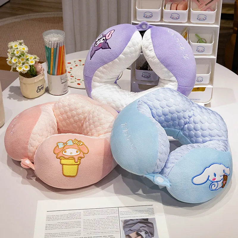 Lovely Kuromi & My Melody U-Shaped Neck Pillow