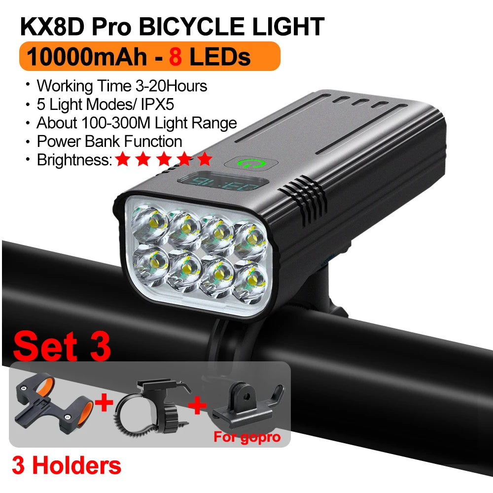 Bike Light with OLED Display & Power Bank