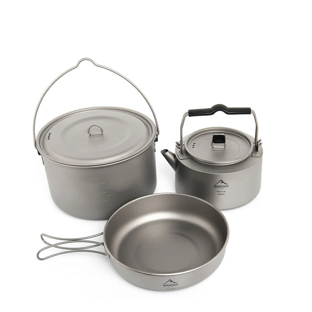 Widesea Camping Titanium Tableware Set