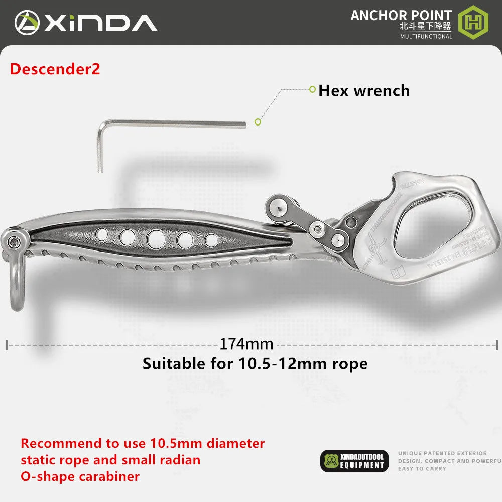 Xinda Big Dipper Stainless Steel Descender