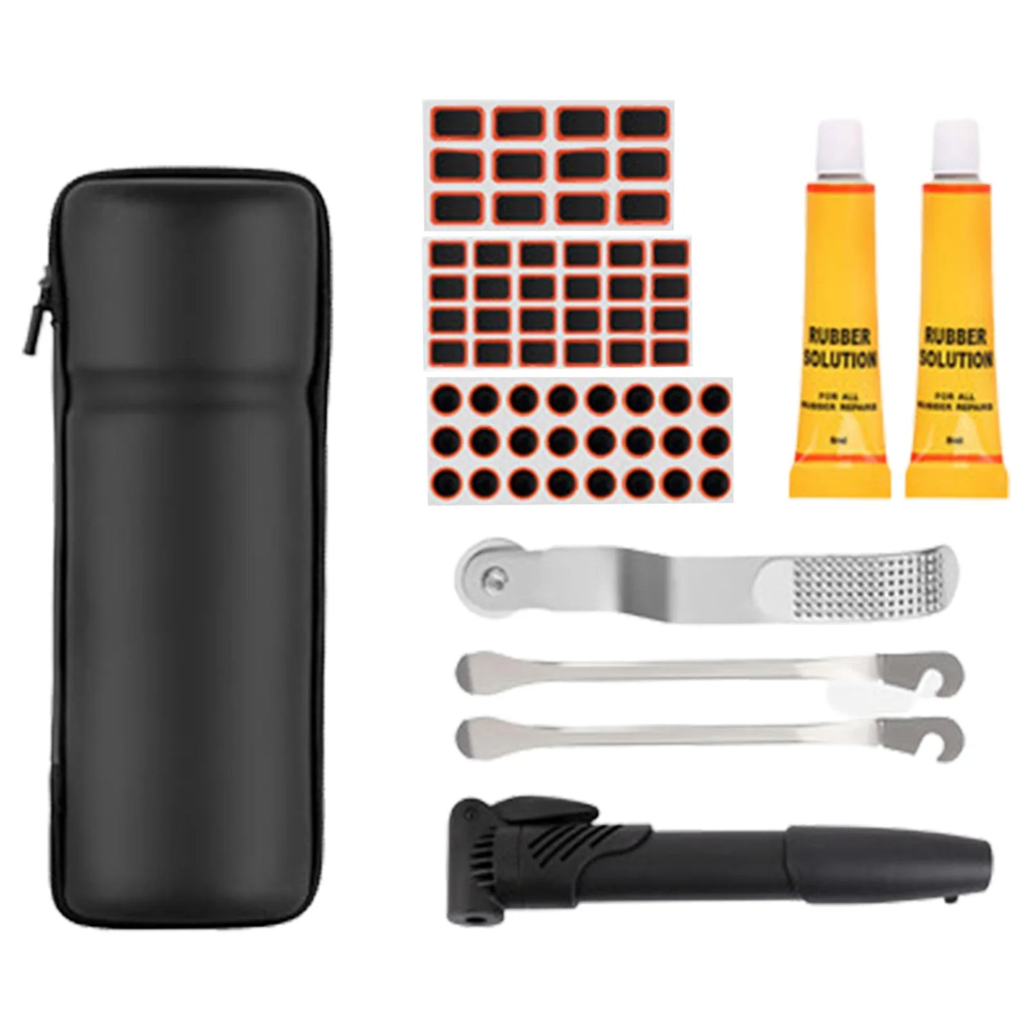 Tire Patch Kit and Basic Maintenance Tool Set