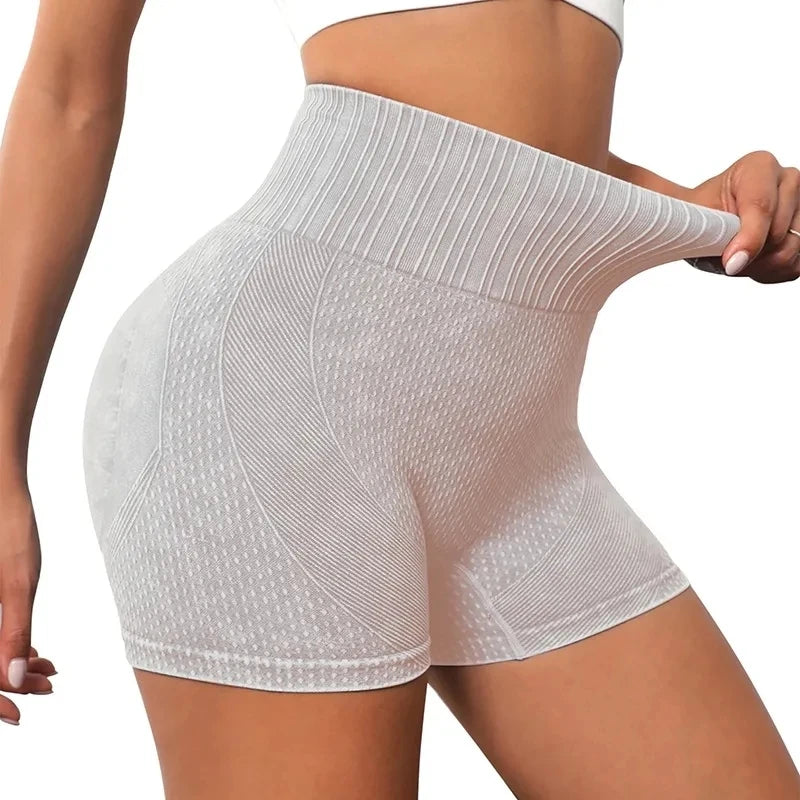 Seamless Knitted Buttock Sports Shorts