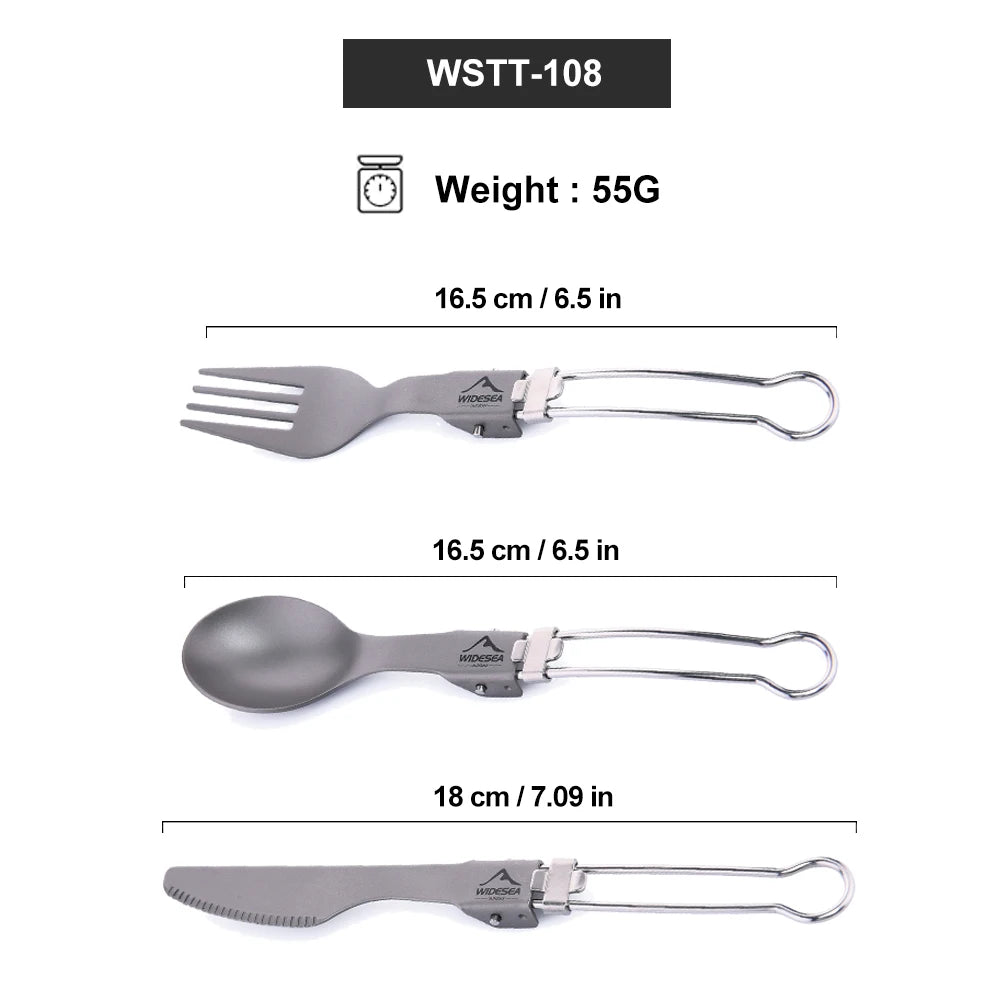 Widesea Titanium – Ultralight Camping Cutlery