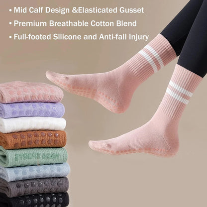 3 Pairs Women Non-slip Yoga Socks