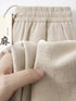 Men’s Straight Casual Cotton Linen Pants