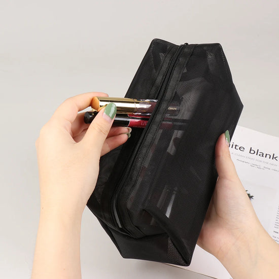 Black Transparent  Cosmetic Bag Organizer