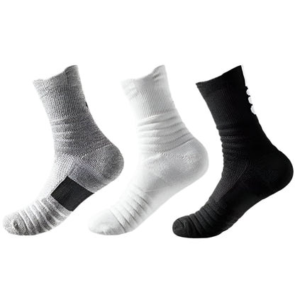 3 Pairs/Lot Men's Compression Sports Socks