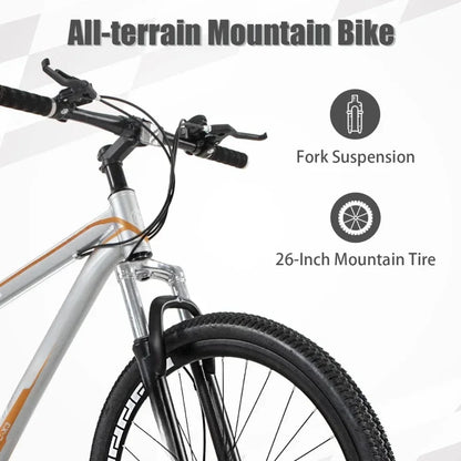 26" Aluminum Frame Mountain Bike