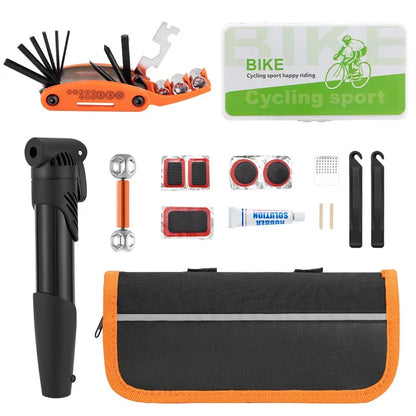 Bicycle Repair Kit with Pump