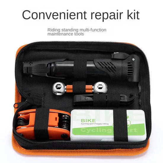 Bicycle Repair Kit with Pump