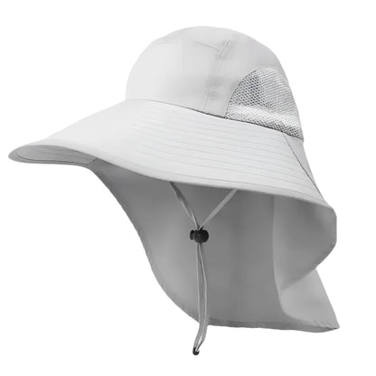 Wide Brim Sun Hat with Neck Flap