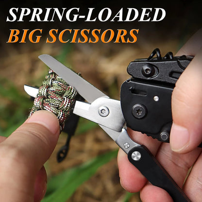 21-in-1 Stainless Steel Folding Multi-Tool Camping