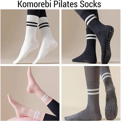 3 Pairs Women Non-slip Yoga Socks