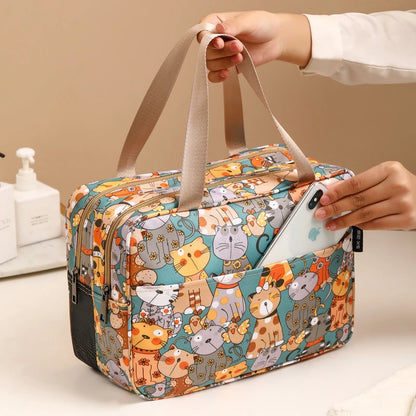 Large Capacity Cartoon Cosmetic Bag