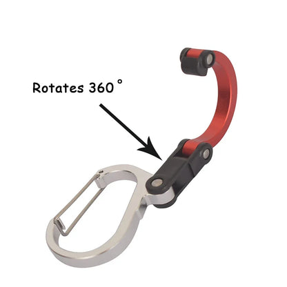 Multifunctional 360° Rotating Clip Carabiner