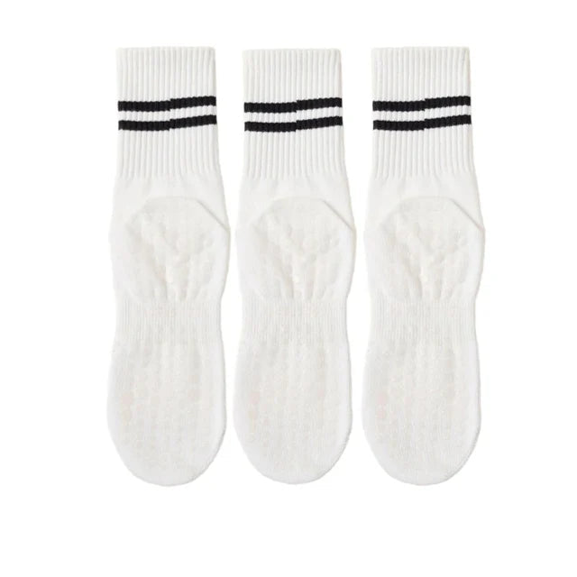 3 Pairs Women Non-slip Yoga Socks