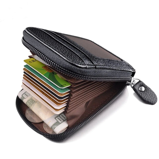 Men's Genuine Leather Wallet with RFID Blocking