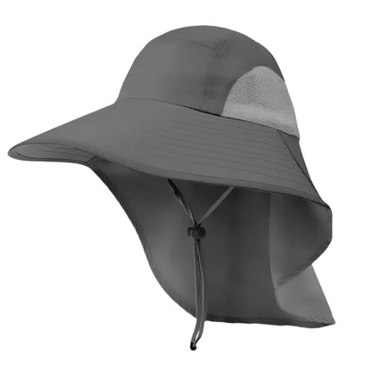Wide Brim Sun Hat with Neck Flap